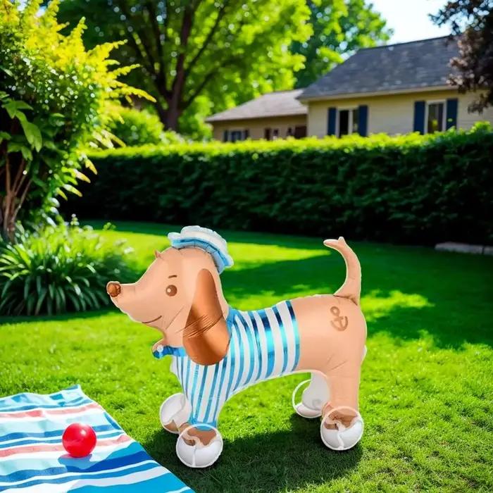 Ballons sur pied en aluminium 4D dinosaure chien chat