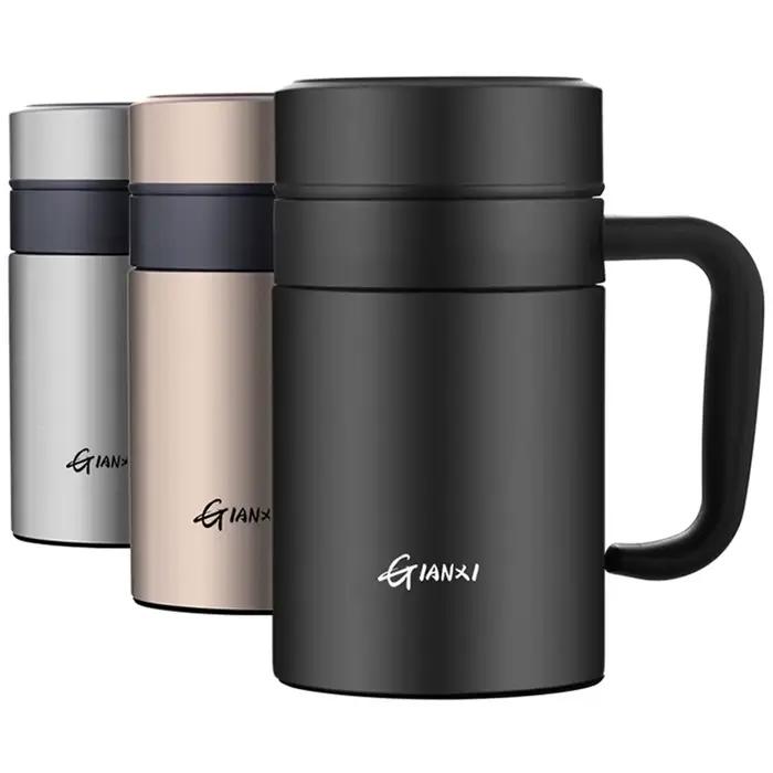 Flacon à vide de grande capacité en acier inoxydable, tasse de conservation de la chaleur, tasse iso