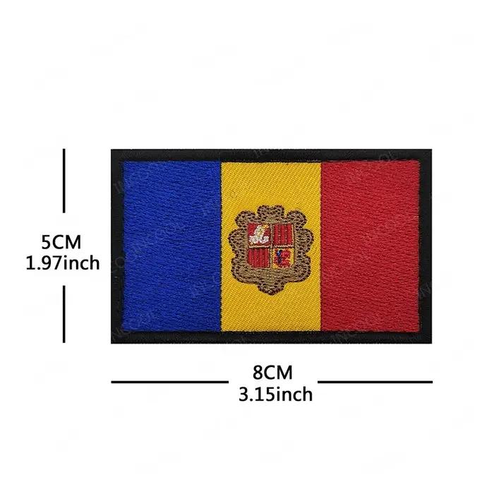 Drapeaux européens drapeau National allemagne France royaume-uni espagne lituanie Patch brodé Appliques tactiques brassard Badges décoratifs