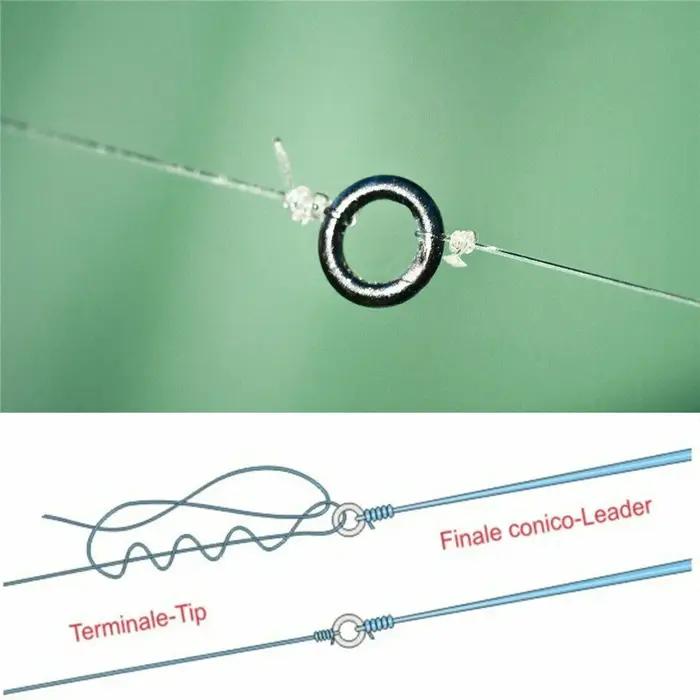 10/20/50/100 pièces joint torique anneau fort 2mm Anti-rouille Leader pêche à la mouche anneaux rond