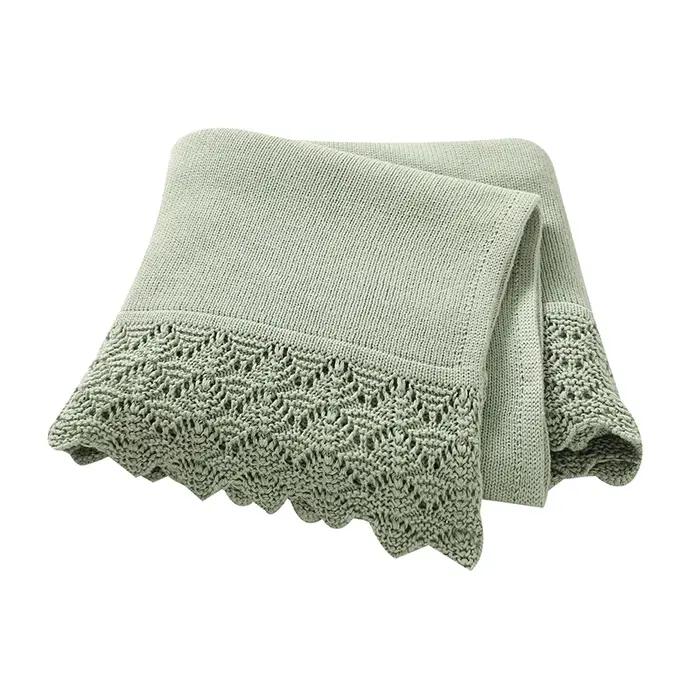 Couvertures tricotées pour nouveau-nés garçons et filles