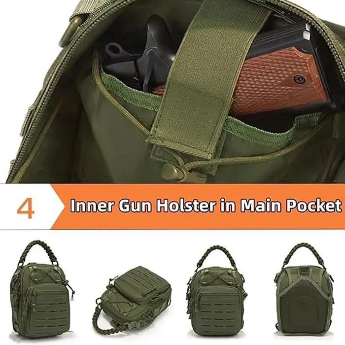 Sac à dos tactique Ruizih pour chasse et randonnée avec système Molle et compartiments multifonctionnels pour homme et femme