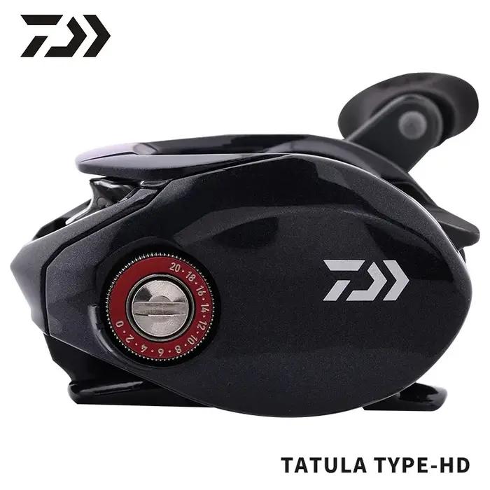 DAIWA-Moulinet de pêche TYPE-HD TATULA 7 + 1BB, moulinets Baitcast, rapport d'engrenage 6.3/7.3, tra