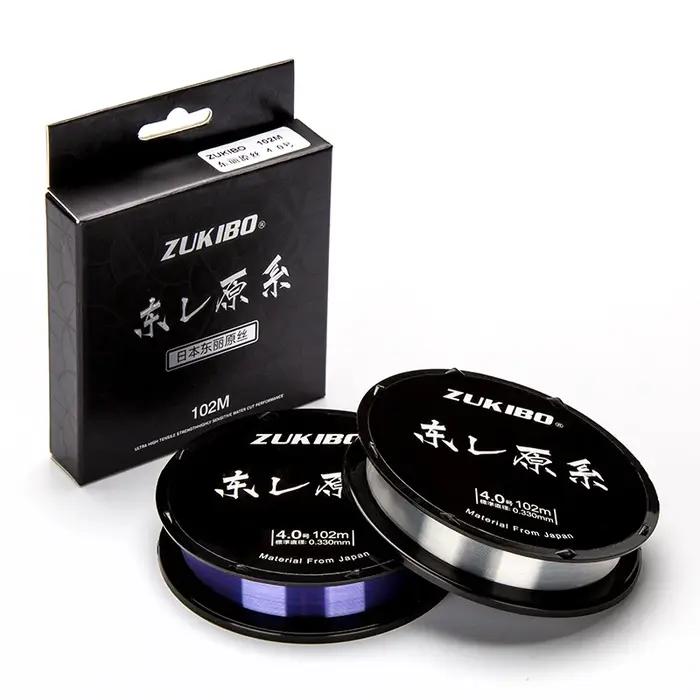 ZUKIBO Toray 102M ligne de pêche en Nylon revêtement fluorocarbone 1-16KG 0.11-0.45mm ligne de pêche