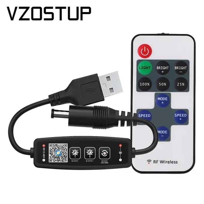 DC5-24V 5050 2835 variateur de contrôleur LED couleur unique pour bouton d'application Bluetooth tél