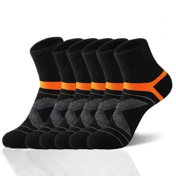 Lot 3 paires chaussettes sport chasse homme noires - Respirantes 4 saisons pour running et outdoor