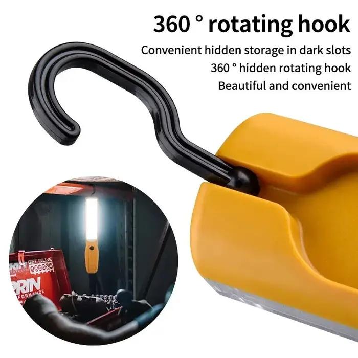 Torche LED COB, lampe de travail Portable pour réparation automobile, lanterne de Camping Rechargeab