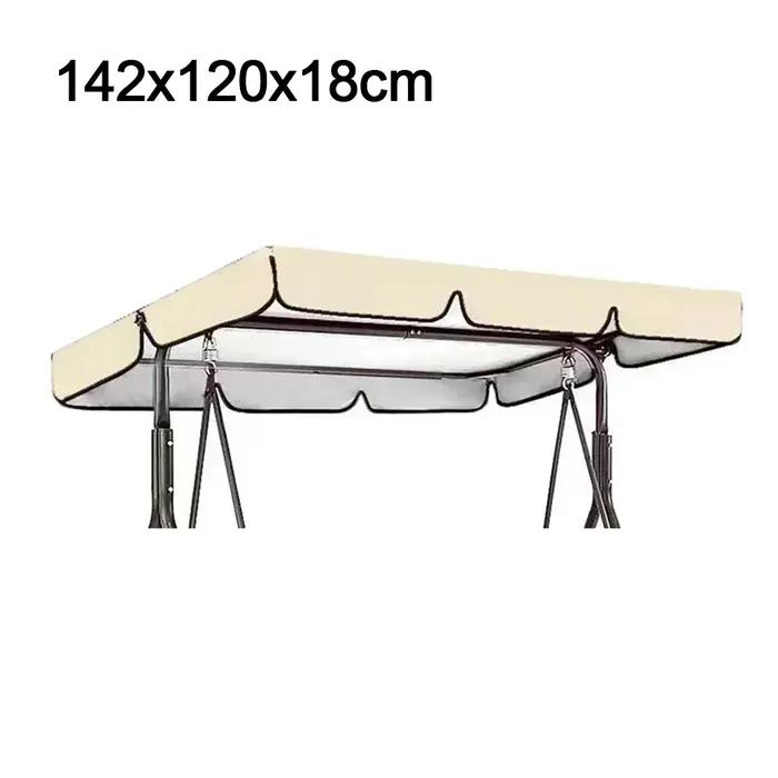 Housse de protection imperméable pour chaise pivotante, tissu Oxford enduit d'argent, pour Patio ext