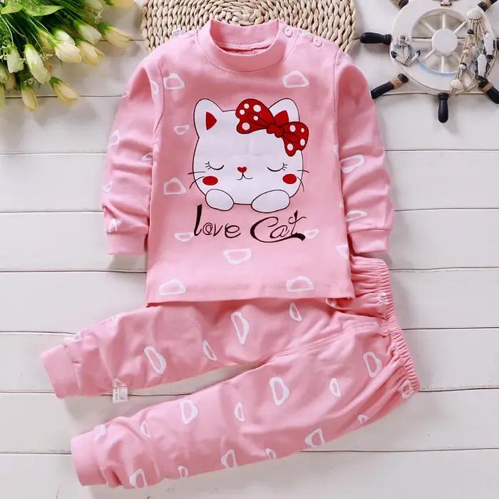 Pyjama en Coton pour Bébé Fille de 0 à 5 Ans