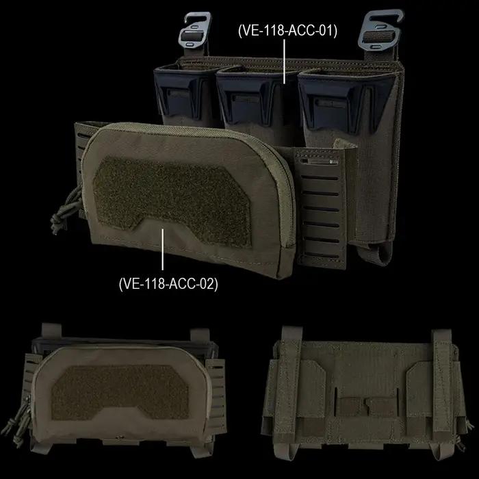 Poche admin camouflage 2ème couche - Sac de stockage triple chargeur multi-calibre pour gilet tactique