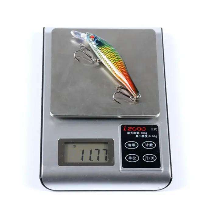 Leurre méné rigide en plastique avec yeux 3D, appât Élde type WobJeff, crankbait, matériel de pêche,