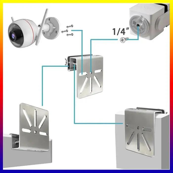 Support de gouttière extérieure étanche pour caméra de sécurité compatible SoloCam S340 et Cam S330 installation facile résistance aux intempéries sécurité maison surveillance protection installation durable