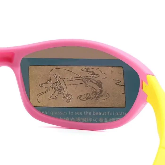 Lunettes de soleil polarisées vintage pour enfants - Sports outdoor, vélo, ski, pêche avec protection UV400