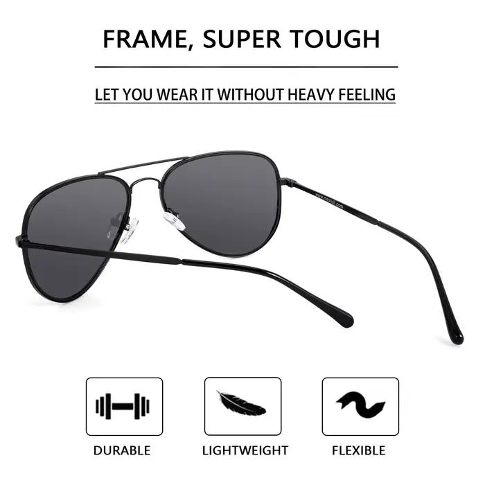 JULI surdimensionné XXL lunettes de soleil polarisées pour grandes têtes hommes rétro Vintage Super