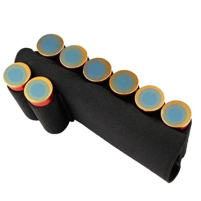 Ceinture à cartouche tactique en nylon pour chasseurs et tireurs sportifs avec support de cartouches 8 coquillages durable et facile à utiliser pour activités extérieures