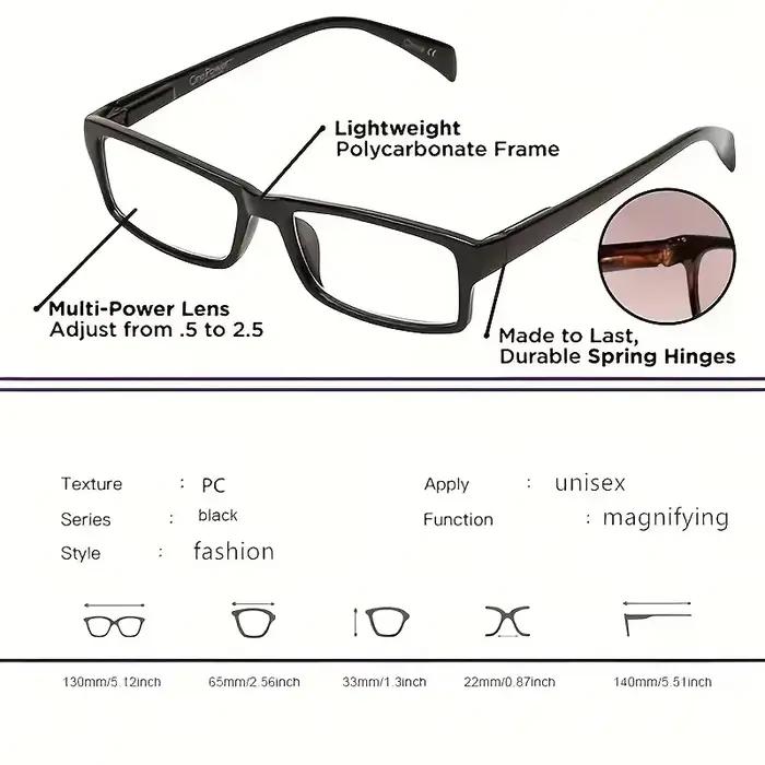 Nouvelles lunettes de lecture multifocales femmes hommes lunettes bifocales à réglage automatique po