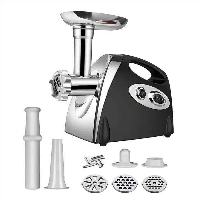 Hachoir Électrique Multifonction 2800W en Acier Inoxydable pour Viande, Légumes, Saucisses, Trancheu