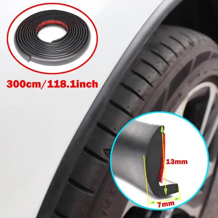 Extension universelle d'arc d'aile en caoutchouc pour garde-boue de voiture, Kit de carrosserie de l