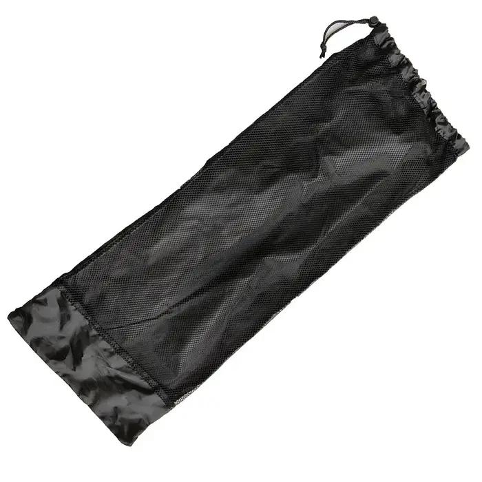 Sac à cordon en maille noire avec palmes longues pour sac à dos de plongée 72*28 cm