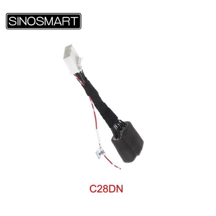 Adaptateur de câble de caméra de recul SINOSMART pour Toyota RAV4 Camry Corolla Prado Avalon C-HR 20