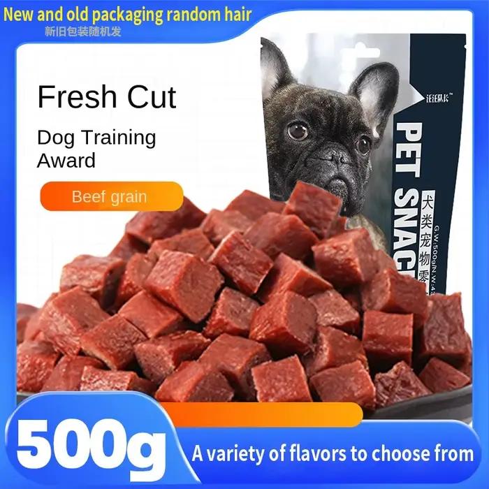Friandises pour animaux de compagnie : Nourriture pour chiens au bœuf et aux céréales 430g, friandis