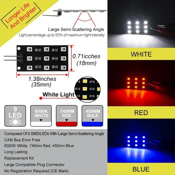 Module d'éclairage intérieur LED de remplacement pour Seat Leon 5F KL Toledo KG Ibiza 6P KJ Alhambra