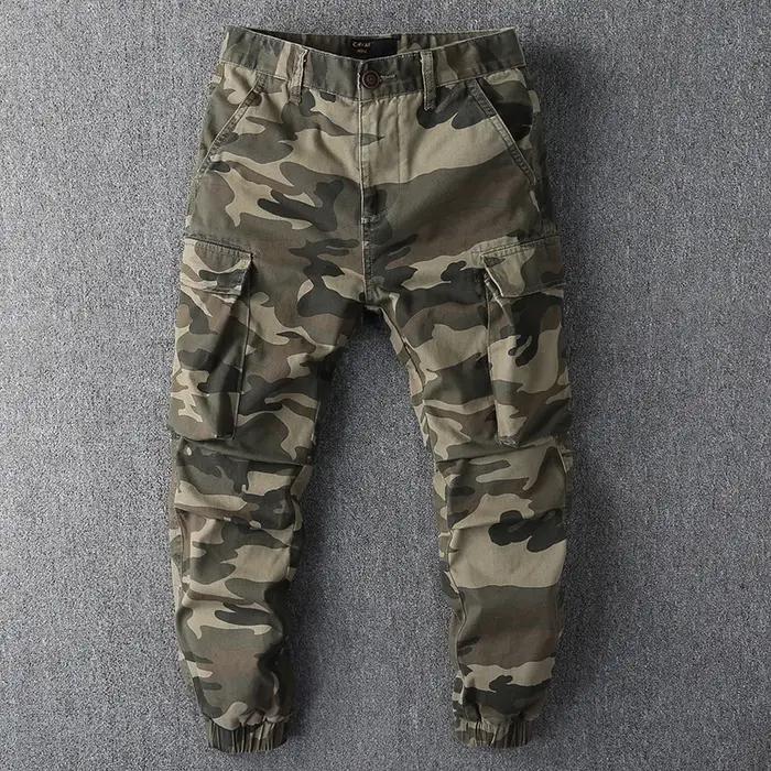 Pantalon cargo randonnée camouflage loose homme - Sport hiking chasse confortable