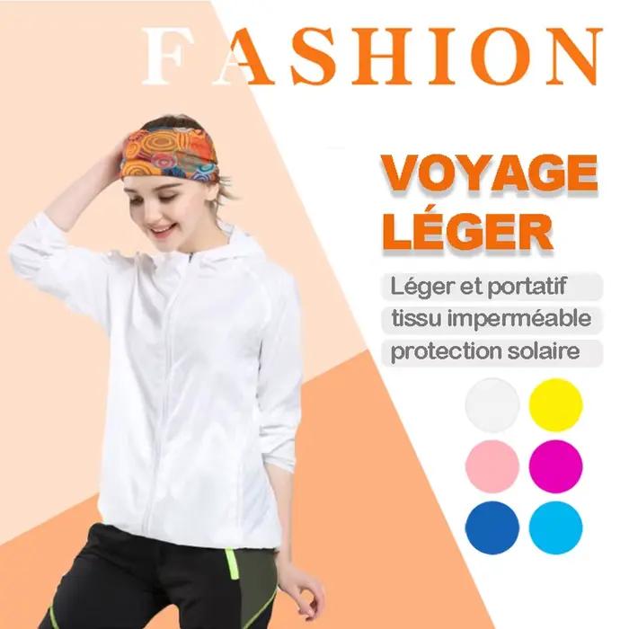 LNGXO veste randonnée homme et femme,coupe vent imperméable à séchage rapide unisexe,Camping Pêche Escalade Running Voyage blousons résistante anti UV,manteau sport légère avec protection solaire avec