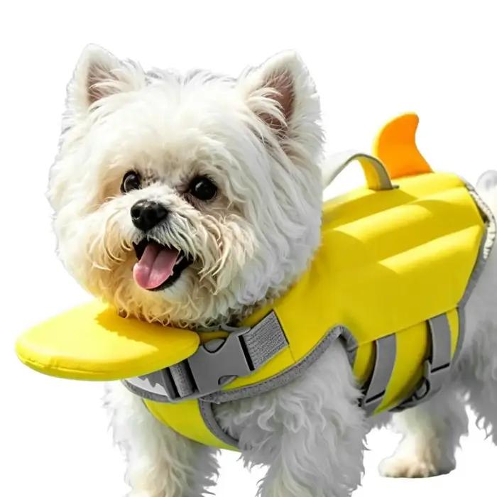 Gilet de sauvetage pour chien à haute flottabilité avec poignée de sauvetage, veste flottante pour c