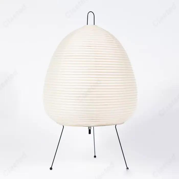 Lampe de table en papier de riz de style japonais, lampe de table sur trépied, lanterne de style jap