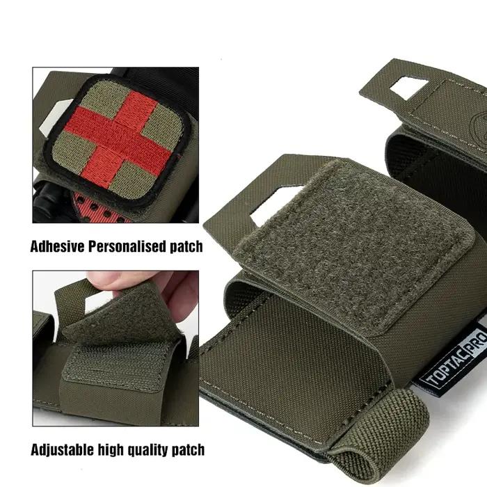 Poche tactique tourniquet TOPTACPRO avec porte-ciseaux trauma pour équipement chasse et secourisme