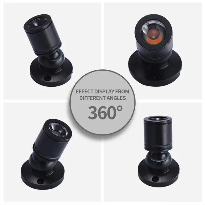 Mini projecteur Led à intensité variable 1W, USB 5V, Downlight pour modèle d'affichage, comptoir, ar