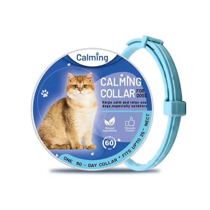 Collier apaisant réglable pour chiens et chats soulageant l'anxiété et réduisant le stress pour tous les âges occasions spéciales et quotidiennes