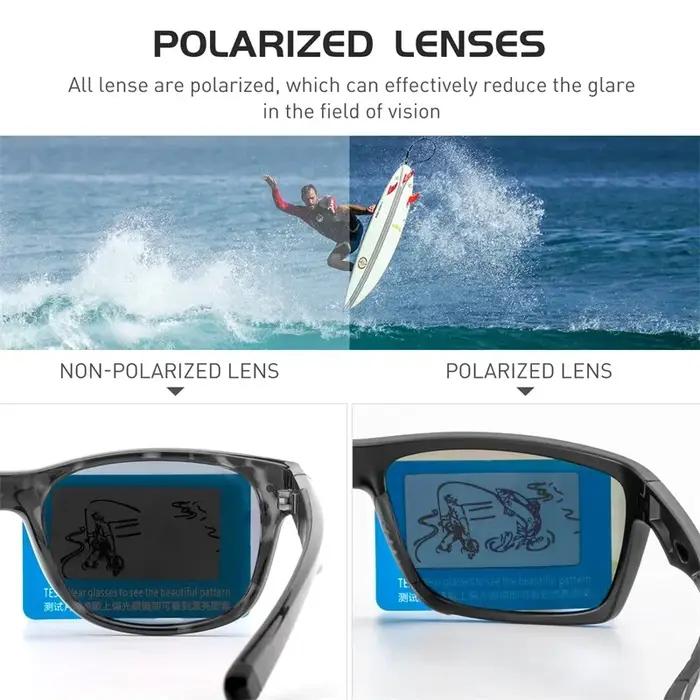 Lunettes de randonnée polarisées Kapvoe homme UV400 lentilles PC HD outdoor chasse 2026