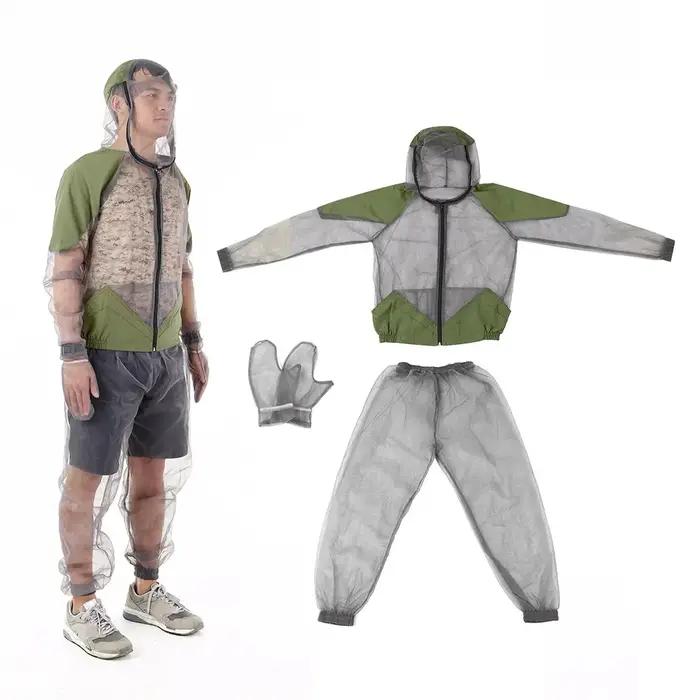 Veste d'extérieur anti-moustiques en maille à capuche
