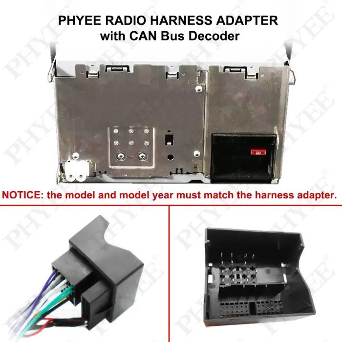 CAN Bus Adaptateur de faisceau de décodeur Quadlock, 16 broches, connecteur de verrouillage, RCA, câ