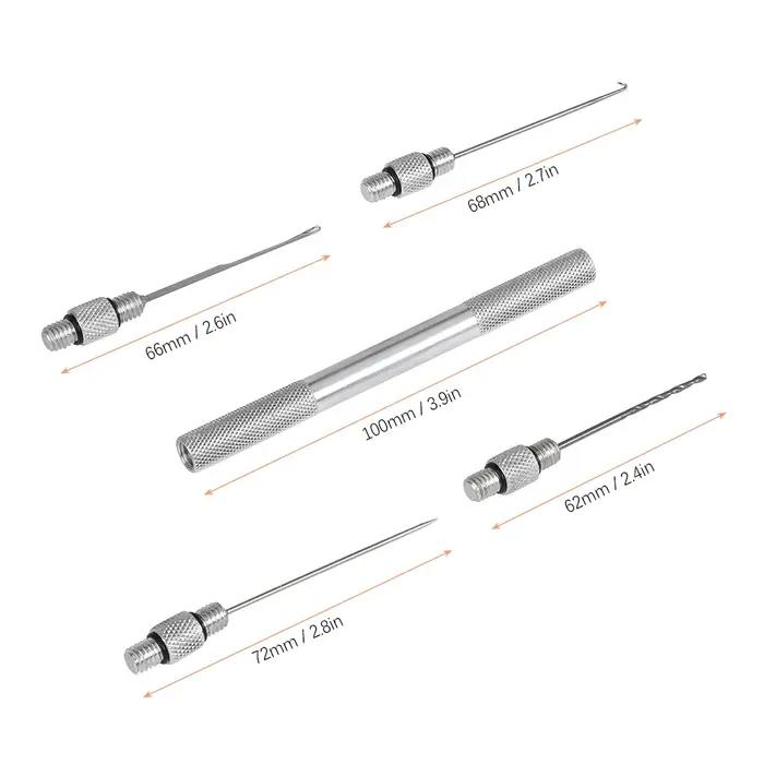 5 en 1 carpe forte gréement de pêche appât aiguille Kit ensemble d'outils appât perceuse Stringer ai
