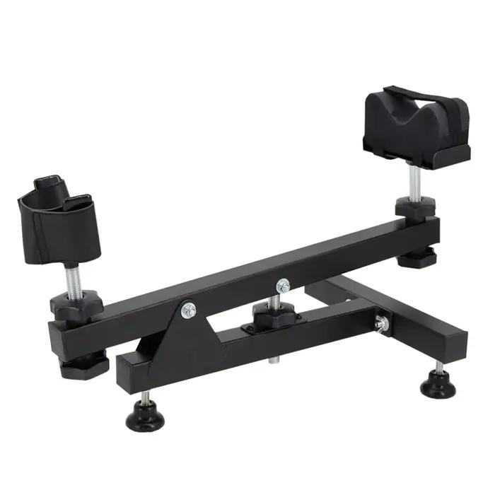 Support de tir en acier robuste et ajustable pour pratique de tir et nettoyage d'arme occasionnelle compétition sportive
