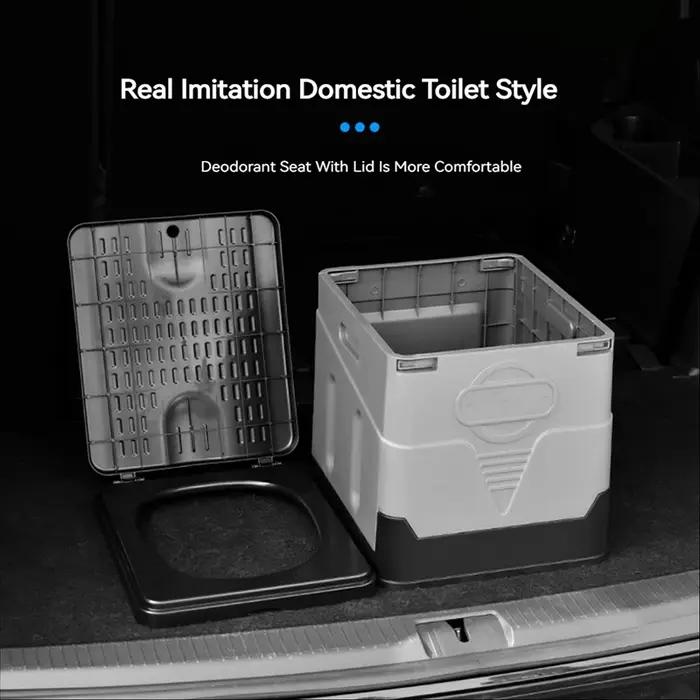 Toilettes pliantes, portables, pliables, boîte de rangement Anti-odeur, toilettes de voiture, toilet