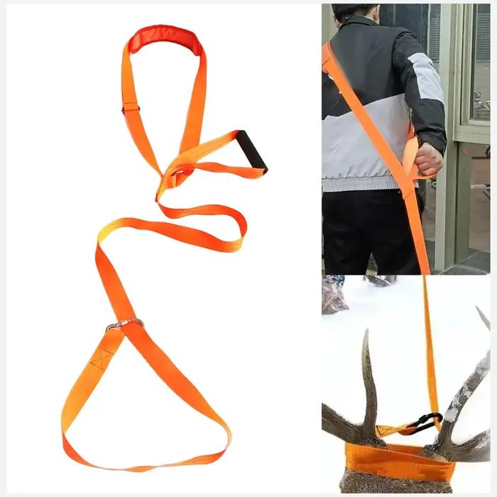 Corde traction cerf avec poignée confort - Tire-biche portable multifonction pour chasseur et agriculteur