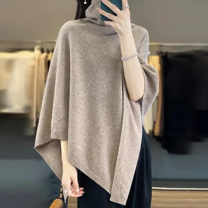 Châle en laine mérinos 100% pour femme