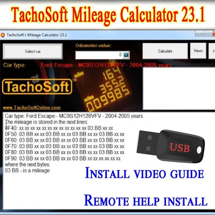 TachoSoft-Calculatrice numérique d'odomcirculation, logiciel de calcul de compteur V23.1 avec planif