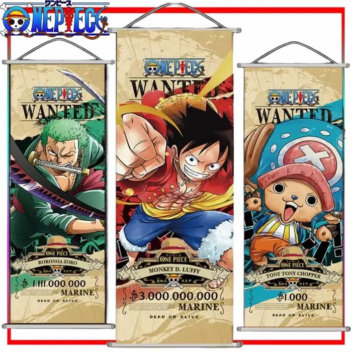 Nouveau une pièce longue mur défilement dessin animé singe D. Luffy défilement affiche Anime marchan