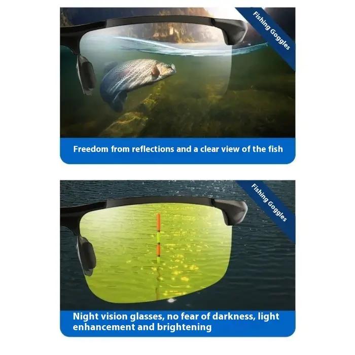 Quand la pêche, observe des objets flottants, tirer le poisson et voir le poisson grâce aux lunettes sous-marines haute définition.