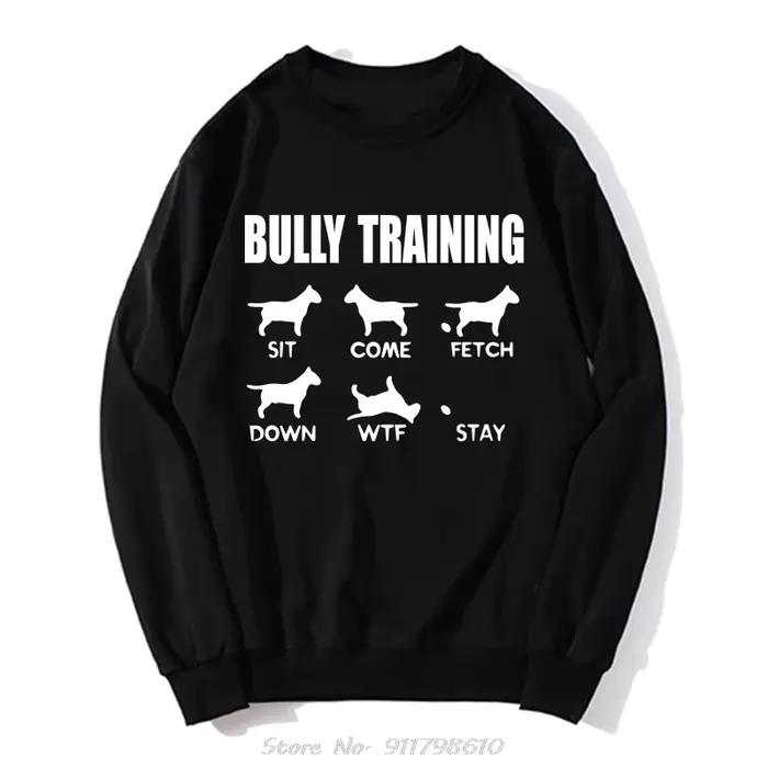 Sweat à capuche anglais Bull Terrier O-Neck pour hommes, sweat-shirt en coton décontracté, pull Stre