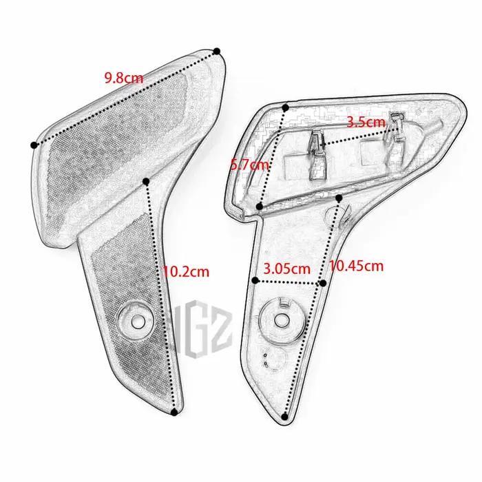 Coussinet de pied de passager arrière en plastique pour moto, repose-pédales, housse pour VESPA SRPI