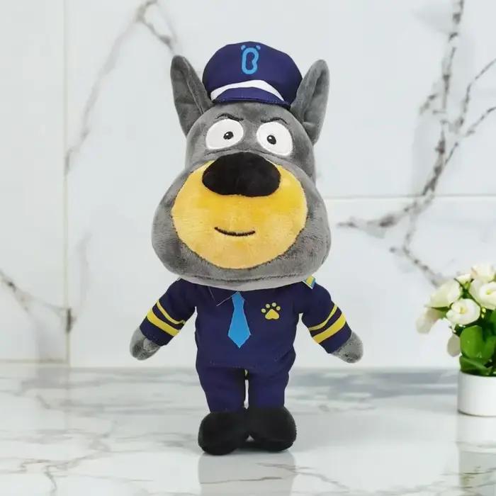 Nouveau shérif Labrador chien en peluche jouet sécurité sergent Labrador loup chien dessin animé pou
