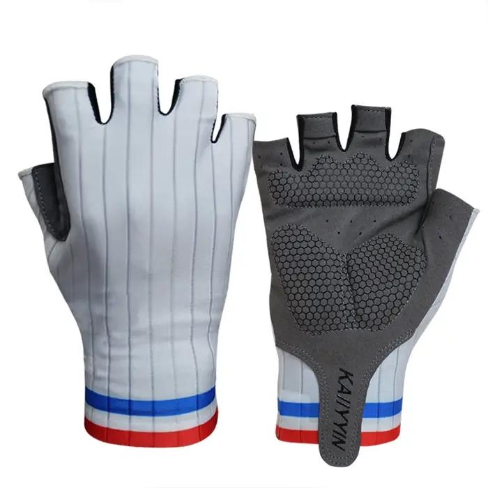 Nouveau Pro Aero Bike Team gants de cyclisme demi doigt en plein air vélo de route Sport gants homme