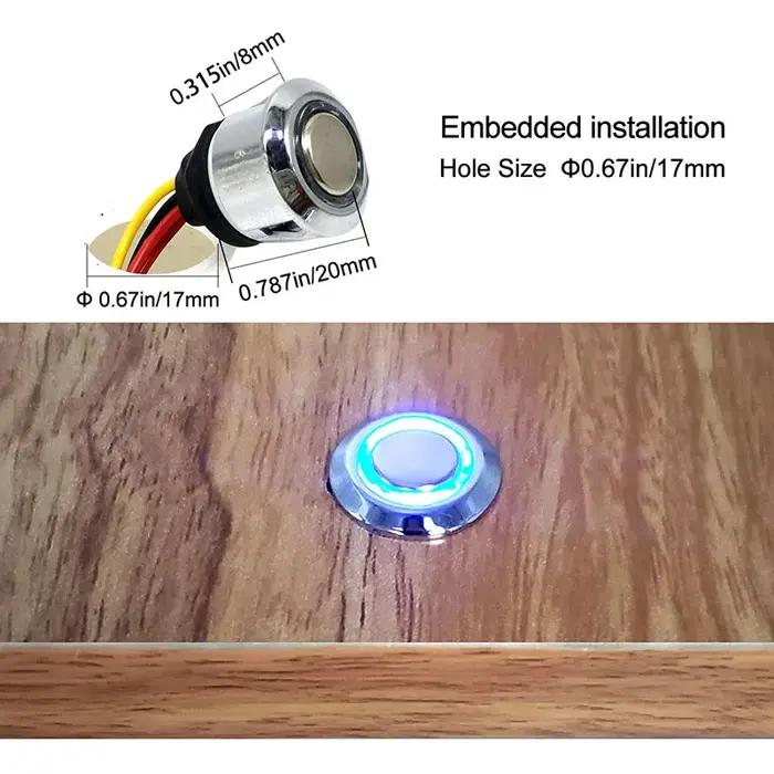 1/2 pièces variateur Led 12v interrupteurs tactiles pour bande lumineuse LED contrôleur de luminosit