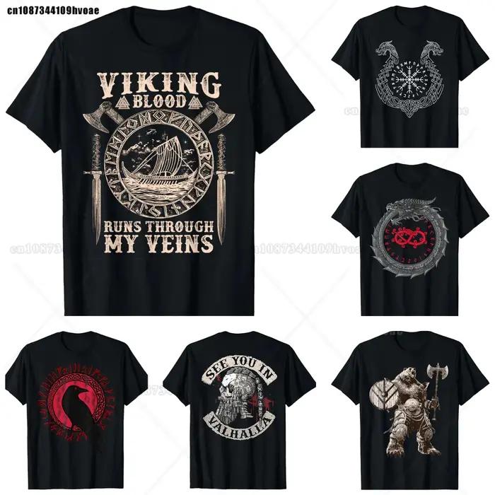 T-Shirt Viking Blood Runs Through My Veins pour hommes
